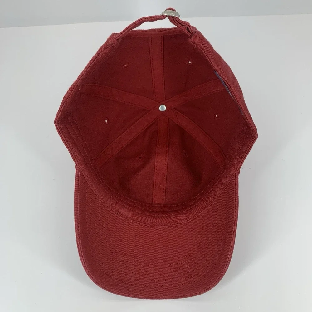 Top of the World Blank Hat Crimson Red Adjustable Strap TOW Dad Baseball Cap